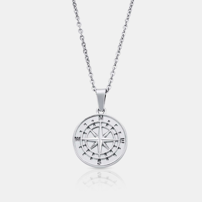 Compass Pendant (Silver)